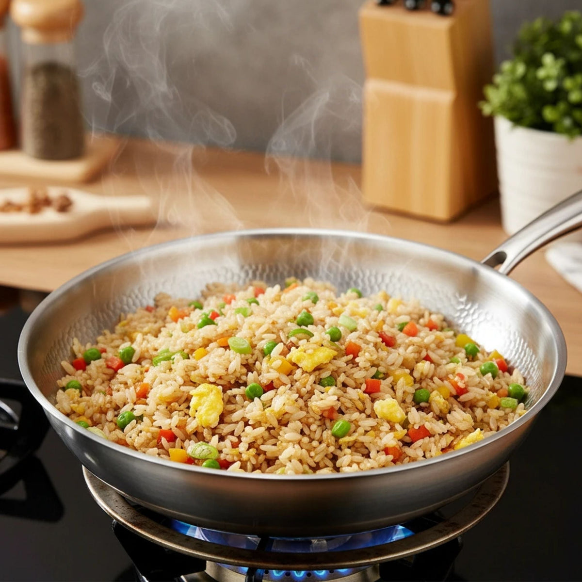 Batterie de cuisine en titane Pro – gros plan sur le titane pur