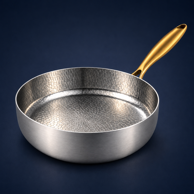 Poêle haute en titane pur Maison Ferré® Pro, vue d'ensemble