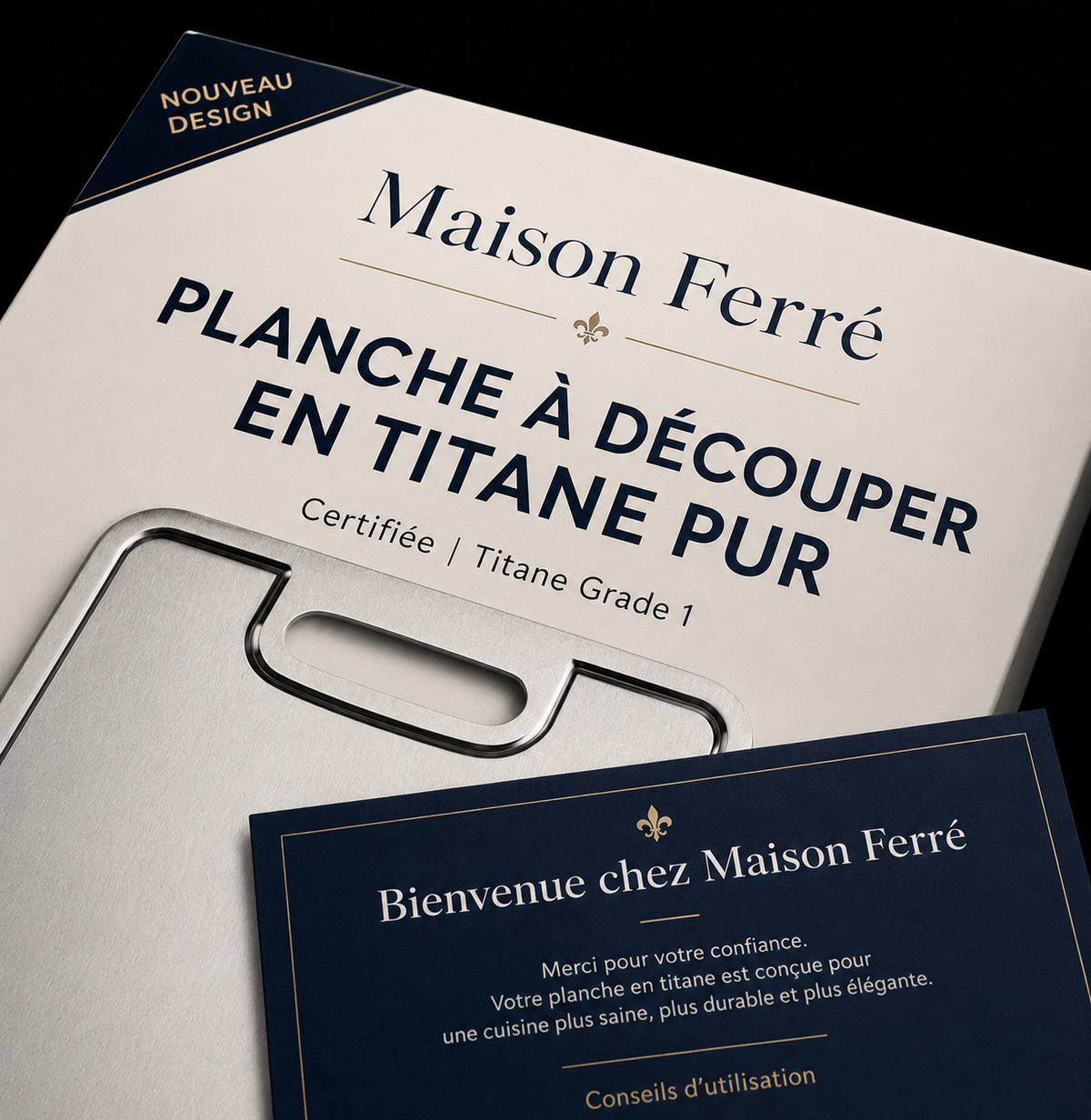 Set de 3 Planches à Découper en Titane – les trois formats
