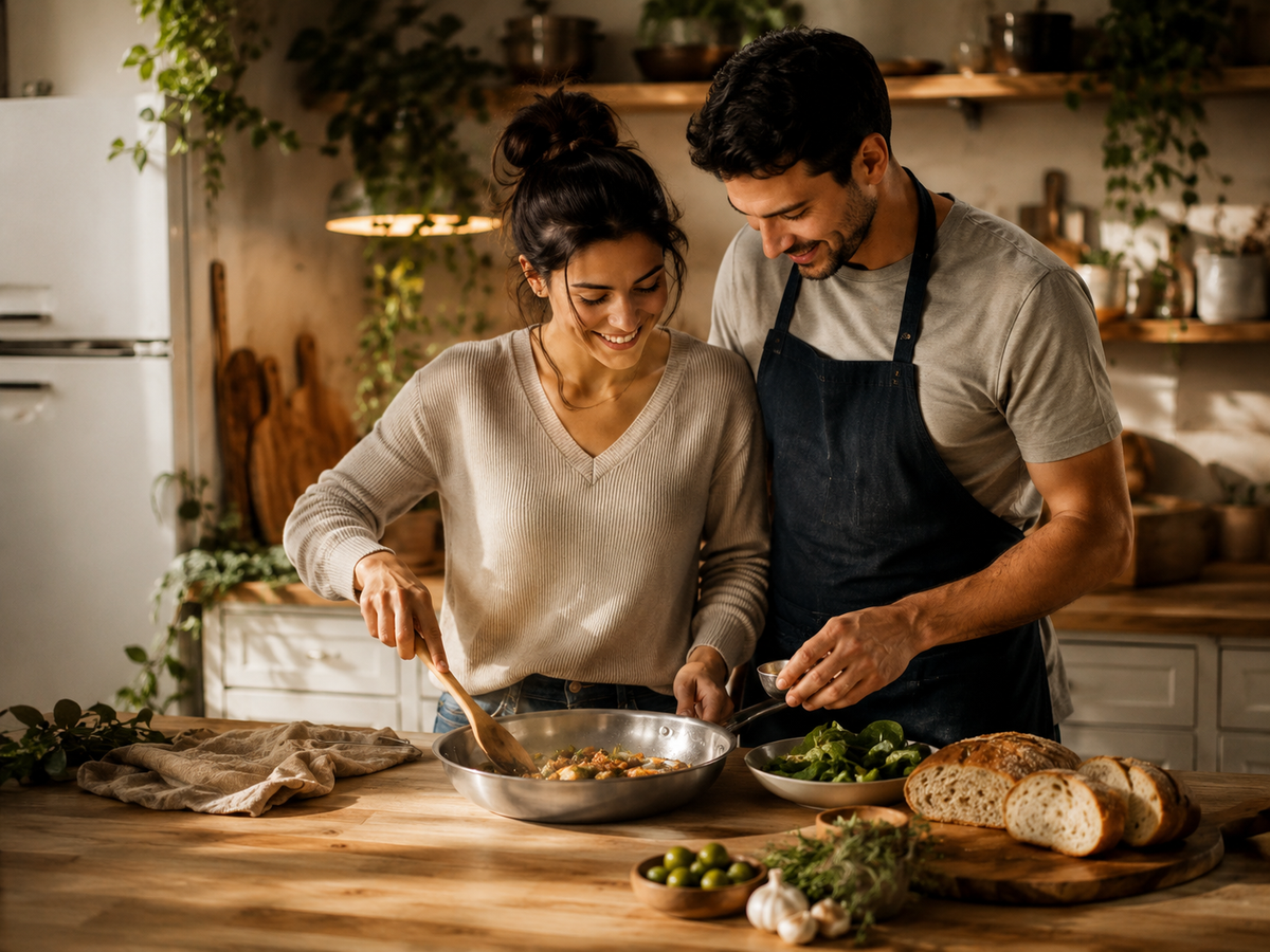 Liebe lässt sich auch zu zweit kochen