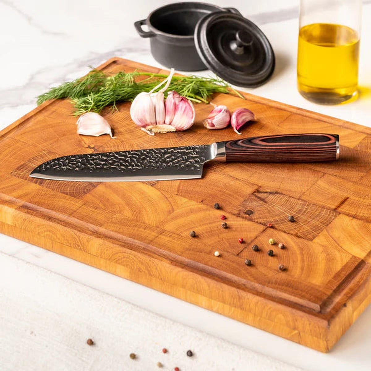 Coffret 3 Couteaux Martelés Tsuchime Maison Ferré® – vue 5